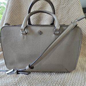 TORY BURCH TAUPE HANDBAG